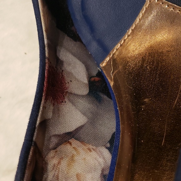 TED Baker 40.5 sway navy blue with rose gold pointed toe - Picture 8 of 8